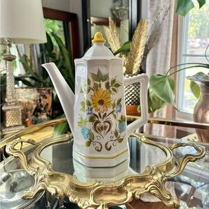 Vintage Mikasa Terra Stone tea pot